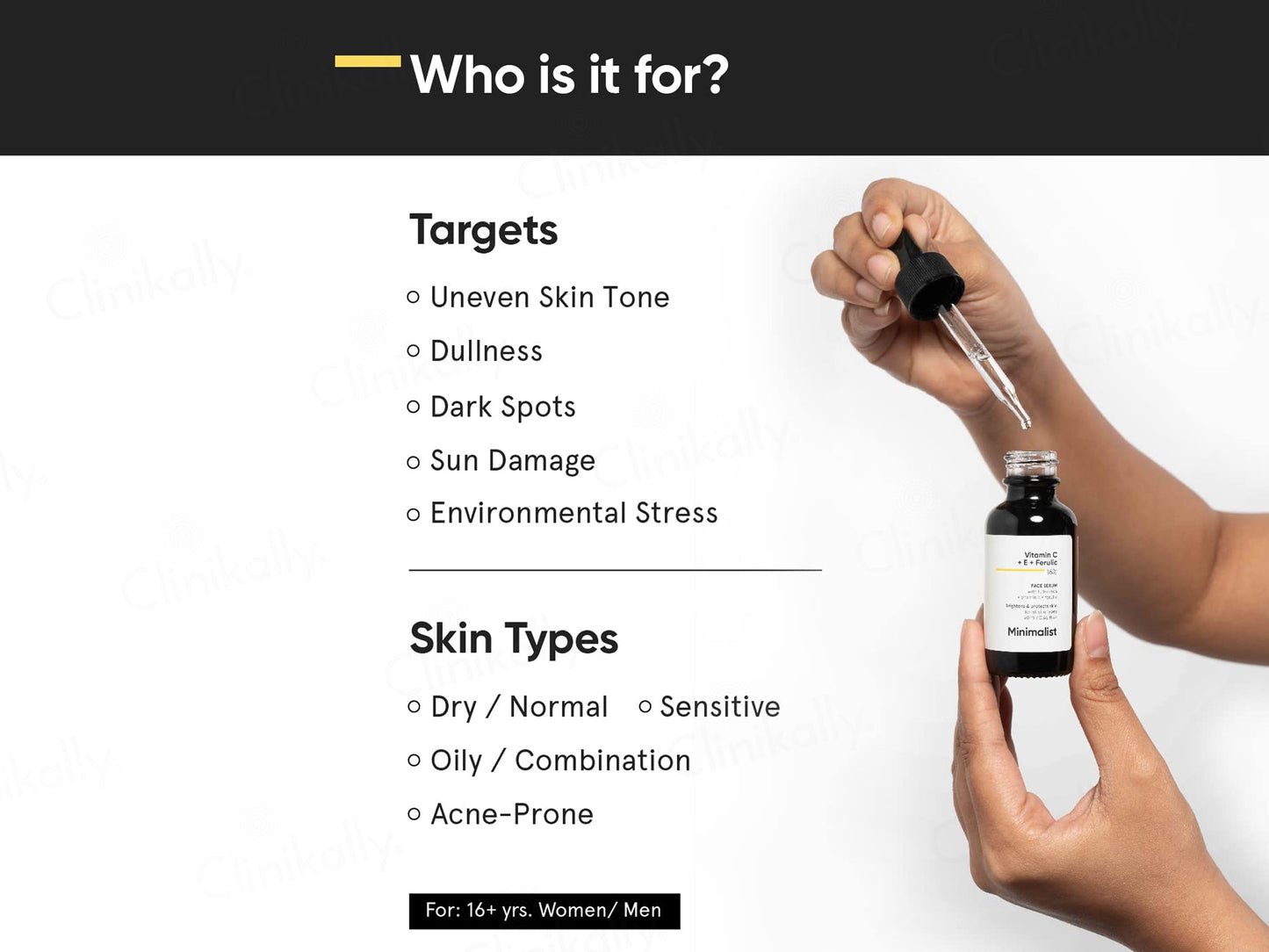 Minimalist 16% Vitamin C Face Serum with Vitamin E & Ferulic Acid