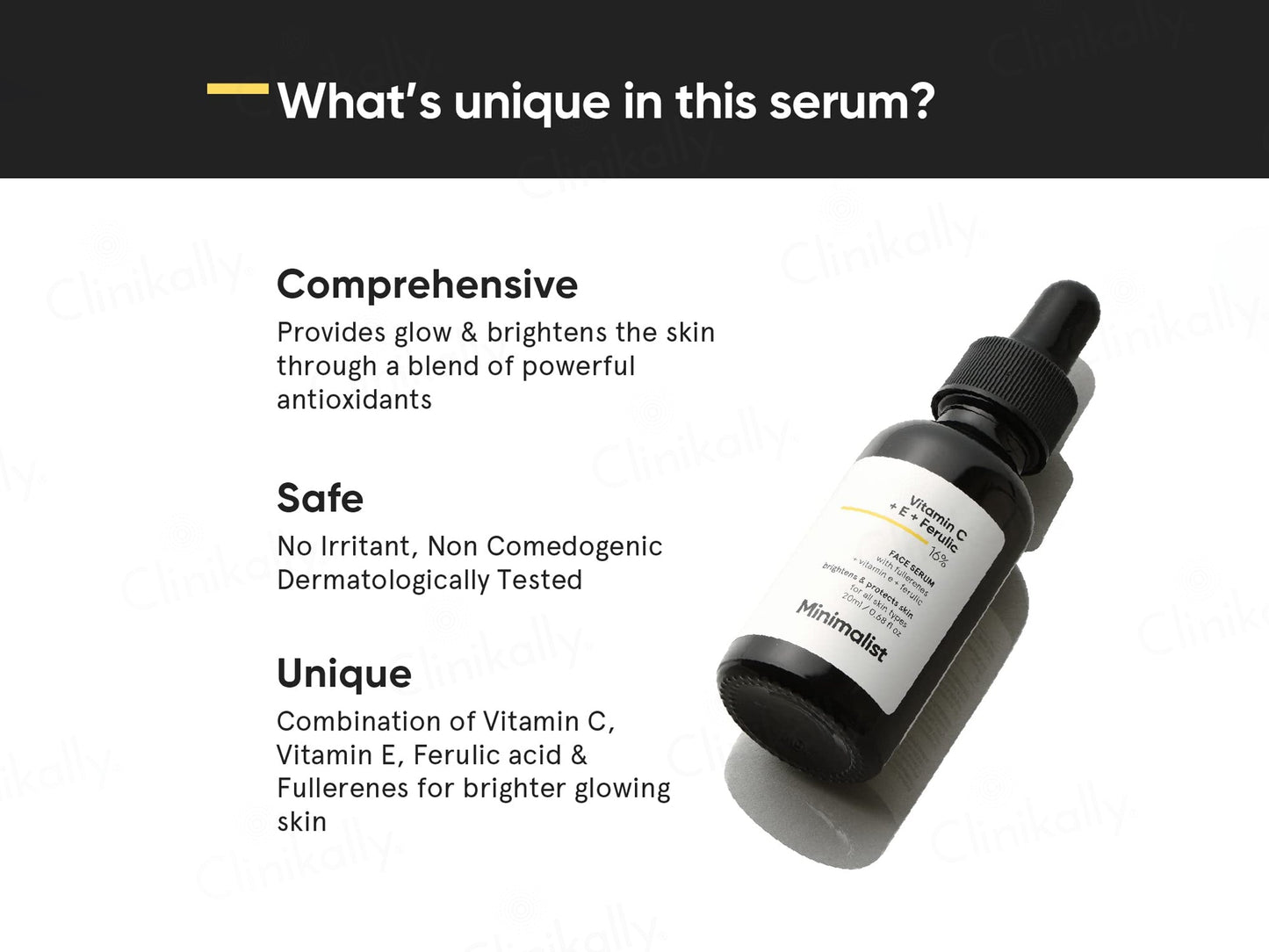 Minimalist 16% Vitamin C Face Serum with Vitamin E & Ferulic Acid