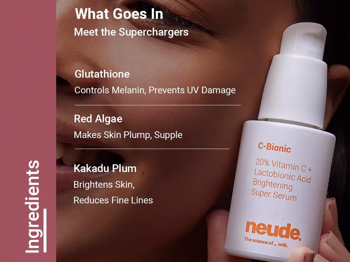 Neude C-Bionic 20% Vitamin C + Lactobionic Acid Brightening Super Face Serum