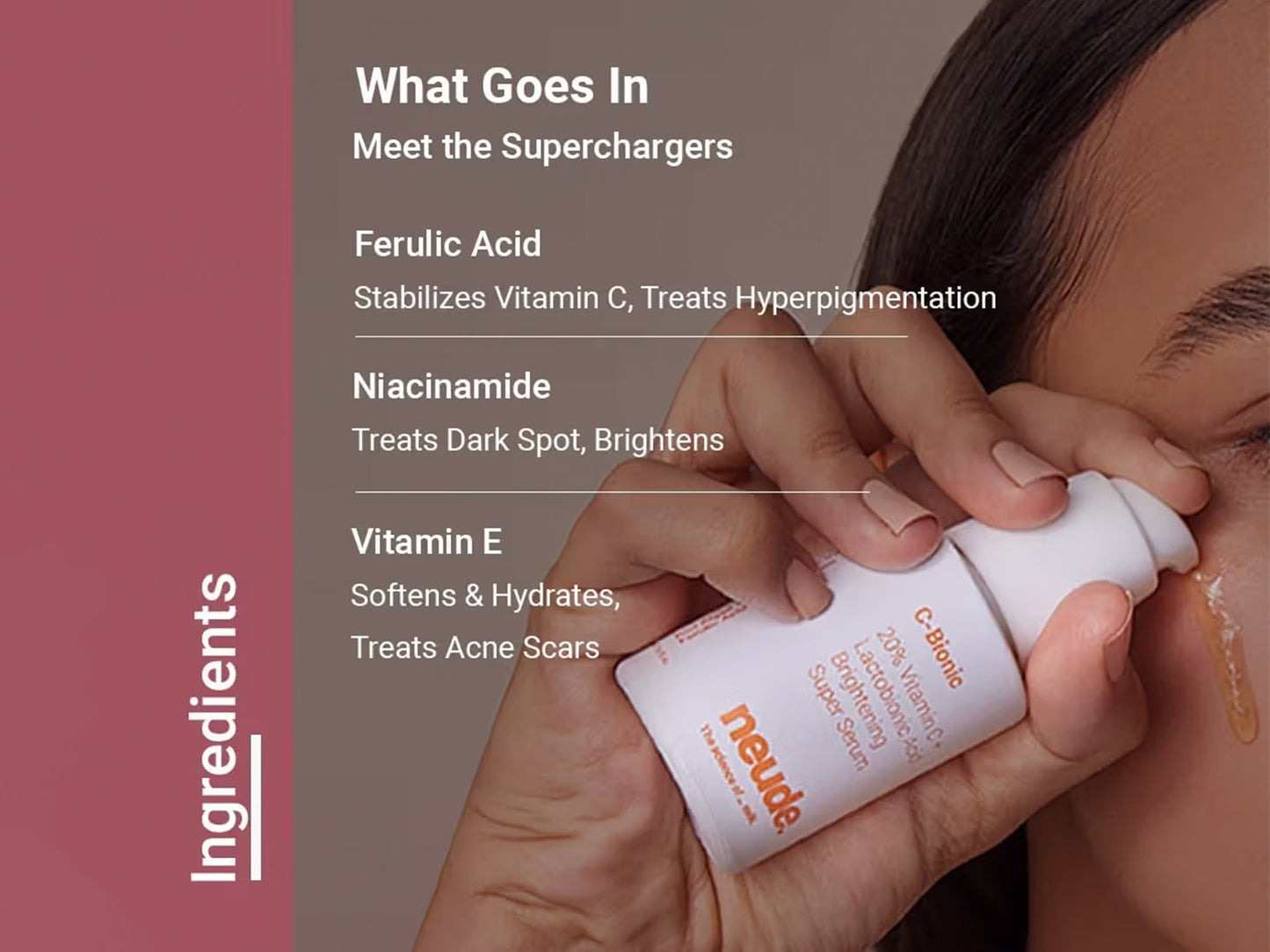 Neude C-Bionic 20% Vitamin C + Lactobionic Acid Brightening Super Face Serum