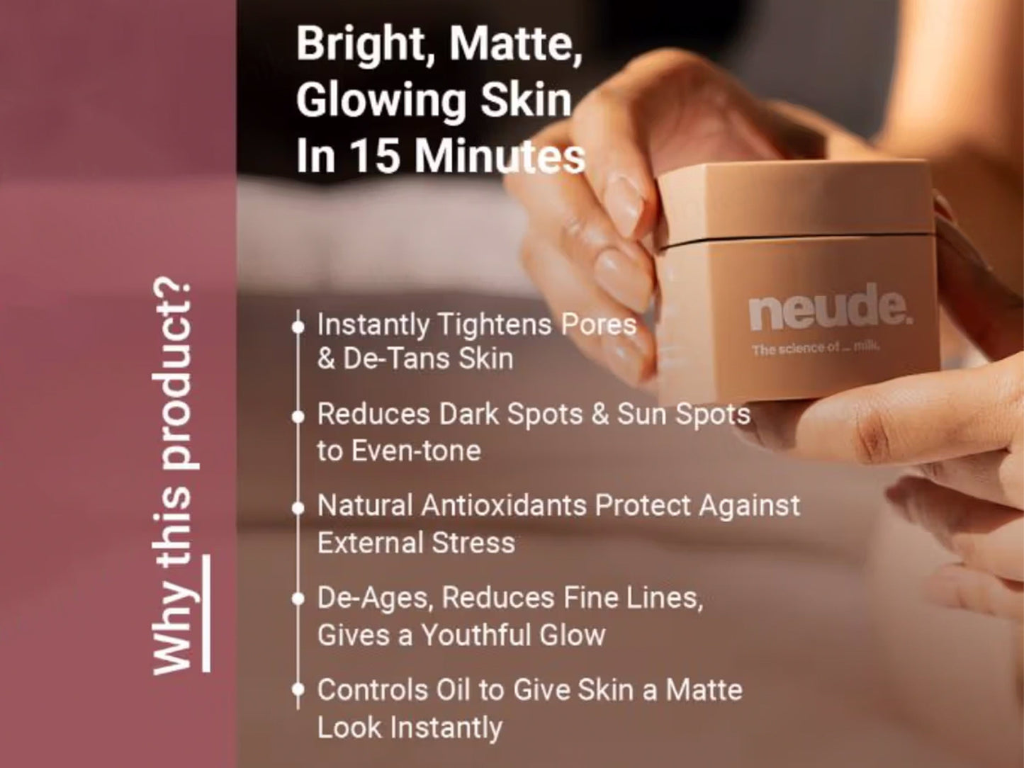 Neude FaceTime! Instant Glow Facial Spa Mask