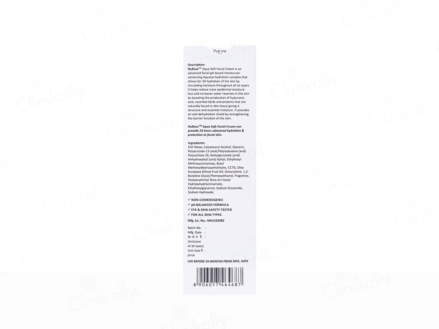 NuBase Aqua Soft Ultra-Light Day & Night Facial Gel Cream SPF 30