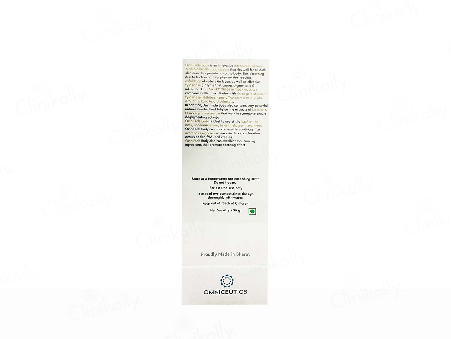 Omnifade Intensive Brightening & Depigmenting Body Cream