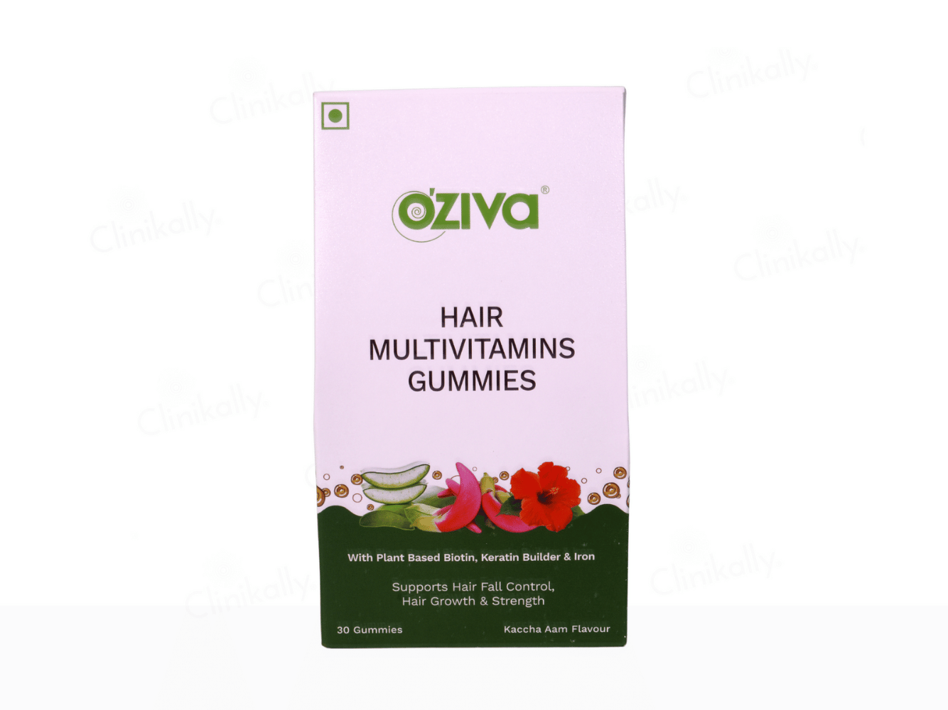 OZiva Hair Multivitamins Gummies - Kachcha Aam