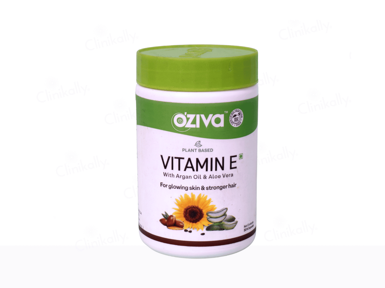 OZiva Plant Based Vitamin E with Argan Oil & Aloe Vera Capsule