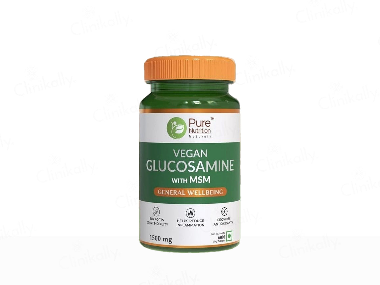 Pure Nutrition Vegan Glucosamine With MSM Veg Tablet