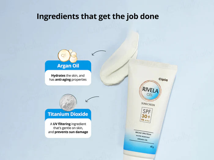 Rivela Gel Sunscreen SPF 30+ PA+++ || Protection Against Tanning