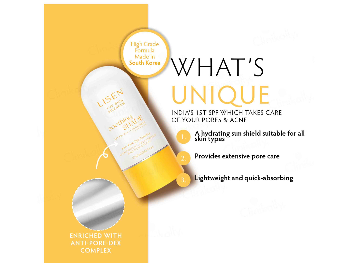 LISEN Soothing Shade Sunscreen SPF 50+ PA+++