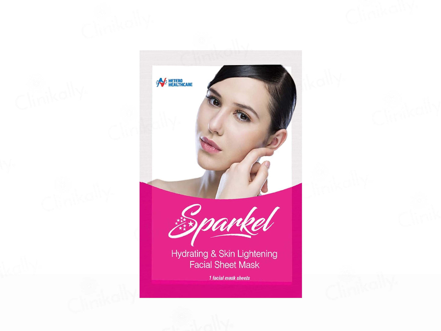 Sparkel Hydrating & Skin Lightening Facial Sheet Mask || Hetero Healthcare