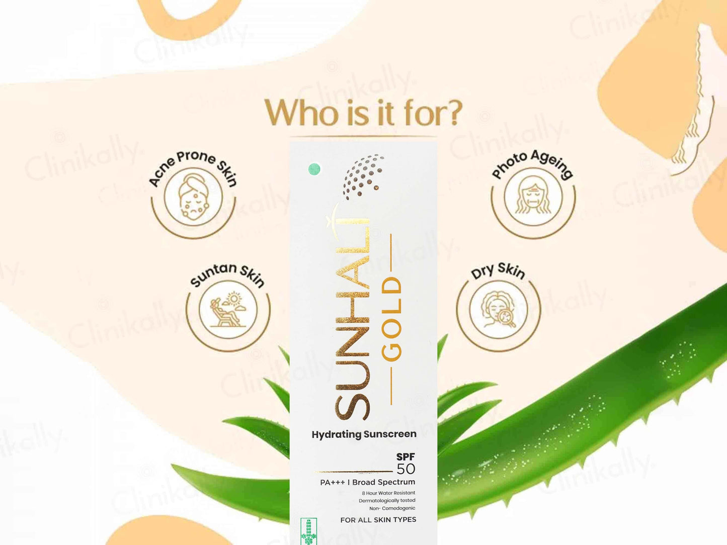 Sunhalt Gold Hydrating Sunscreen SPF 50 PA+++