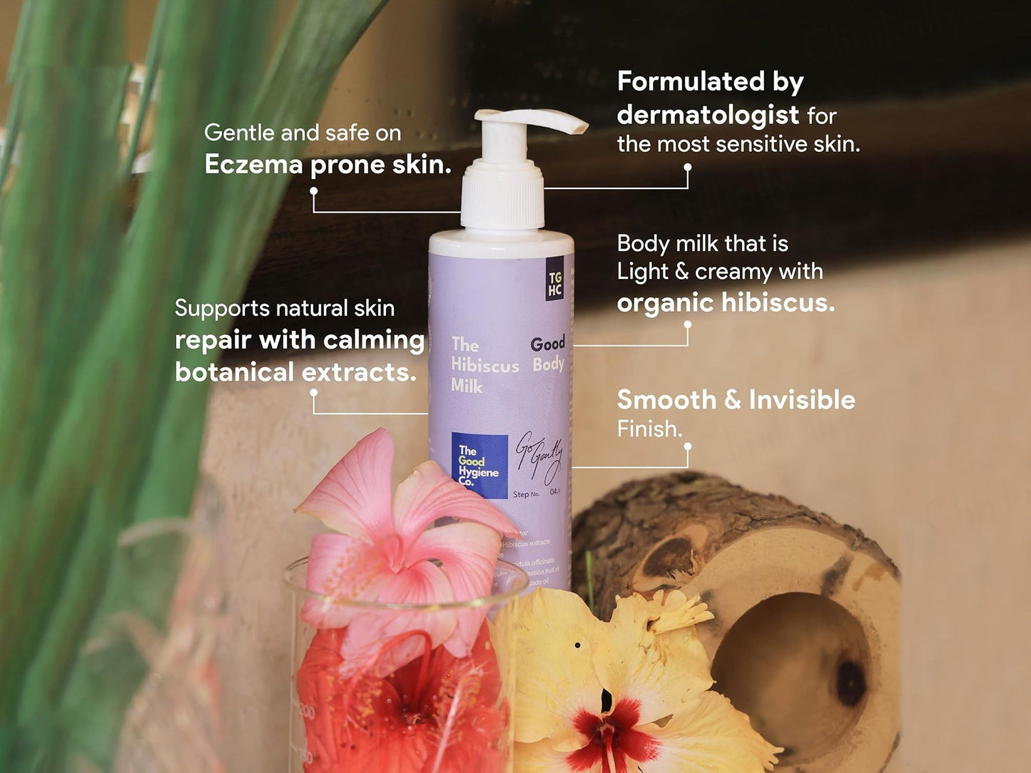 The Good Hygiene Co. Hibiscus Body Milk For Sensitive Skin