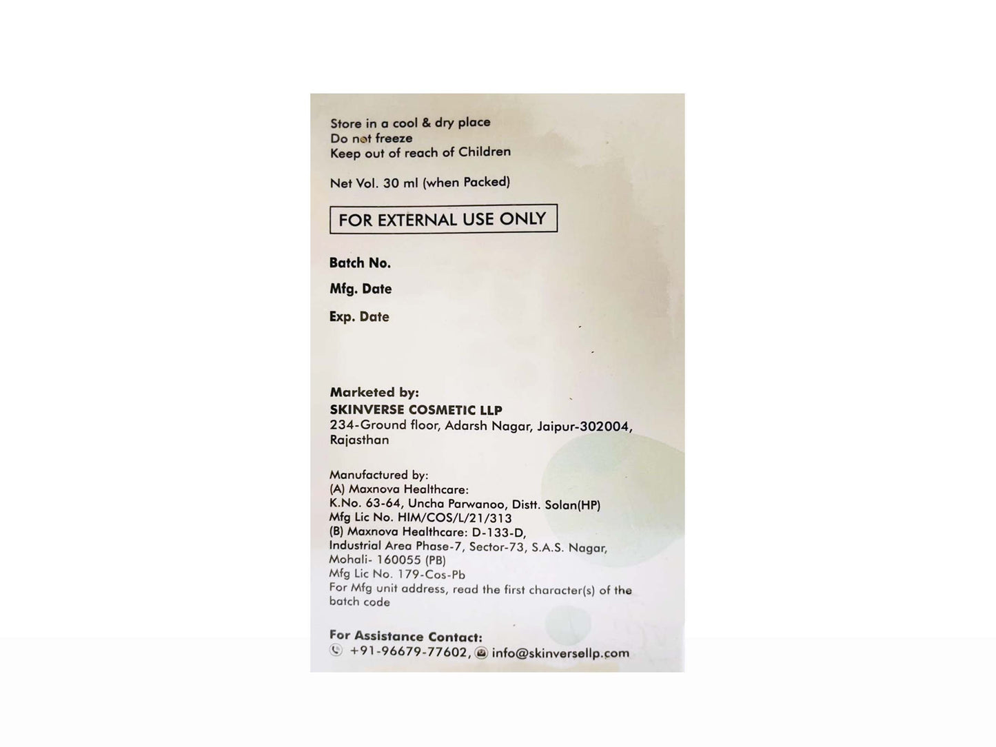 Vitishine Vitamin E Skin Repair Serum