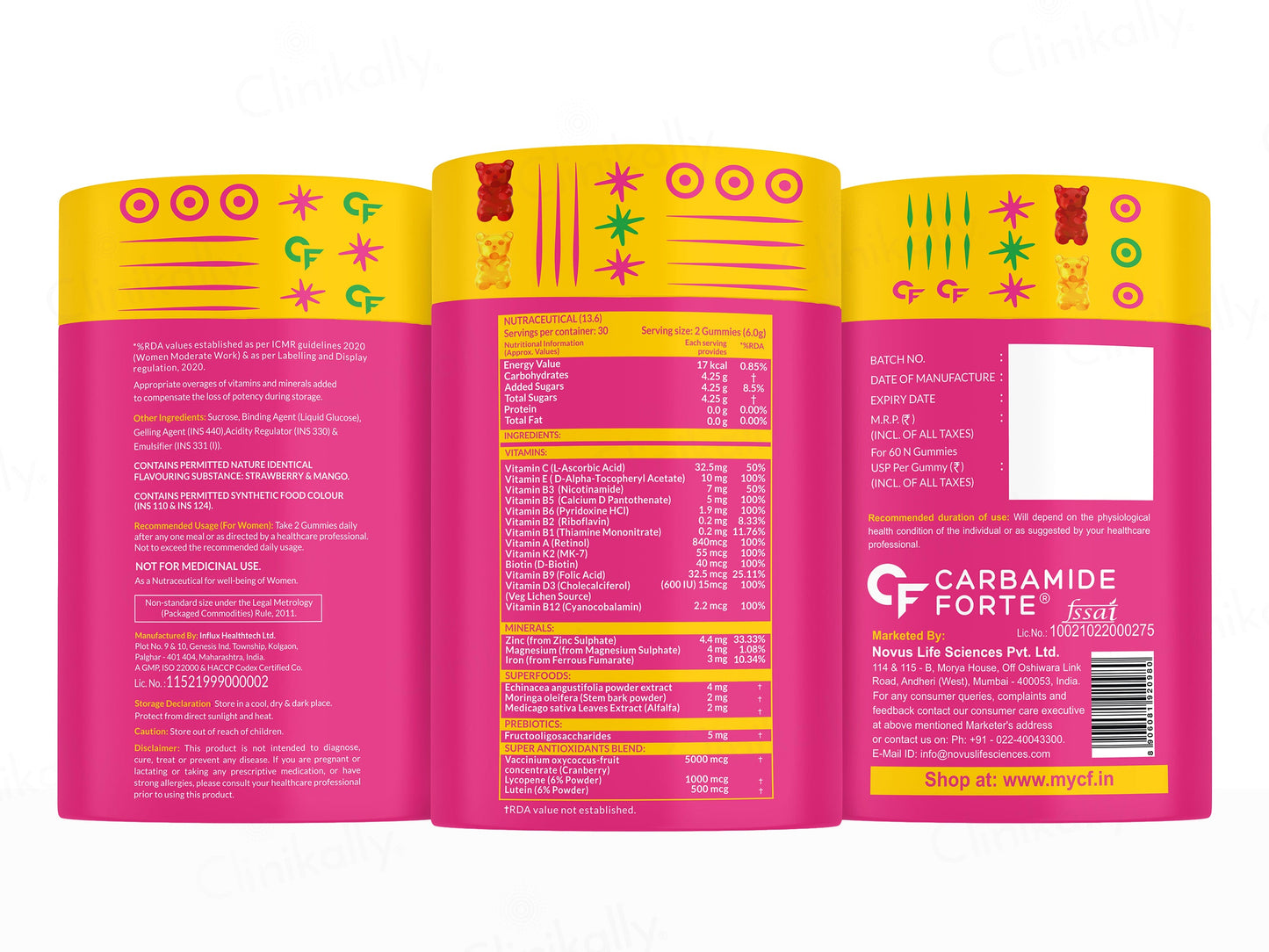 Carbamide Forte Multivitamin Gummies For Women