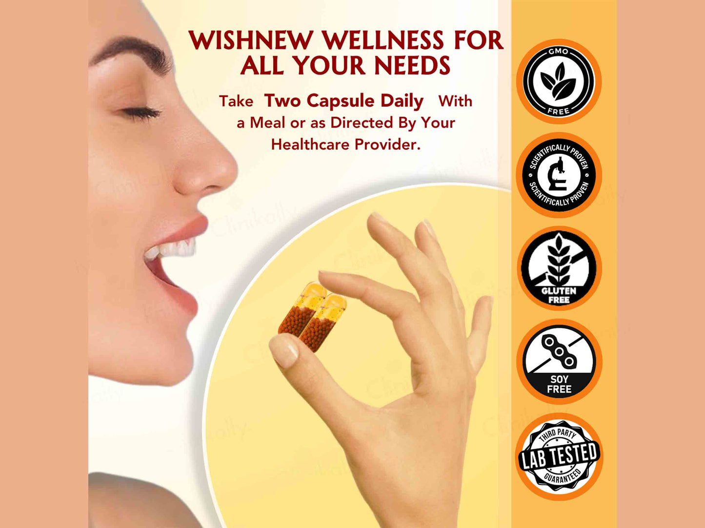 WishNew Wellness Daily Ritual 3X Omega's & CoQ-10 Capsule