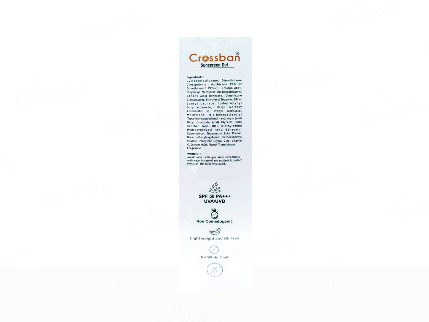 Crossban Ultra Matte Dry Touch Transparent Sunscreen Gel SPF 50 PA+++