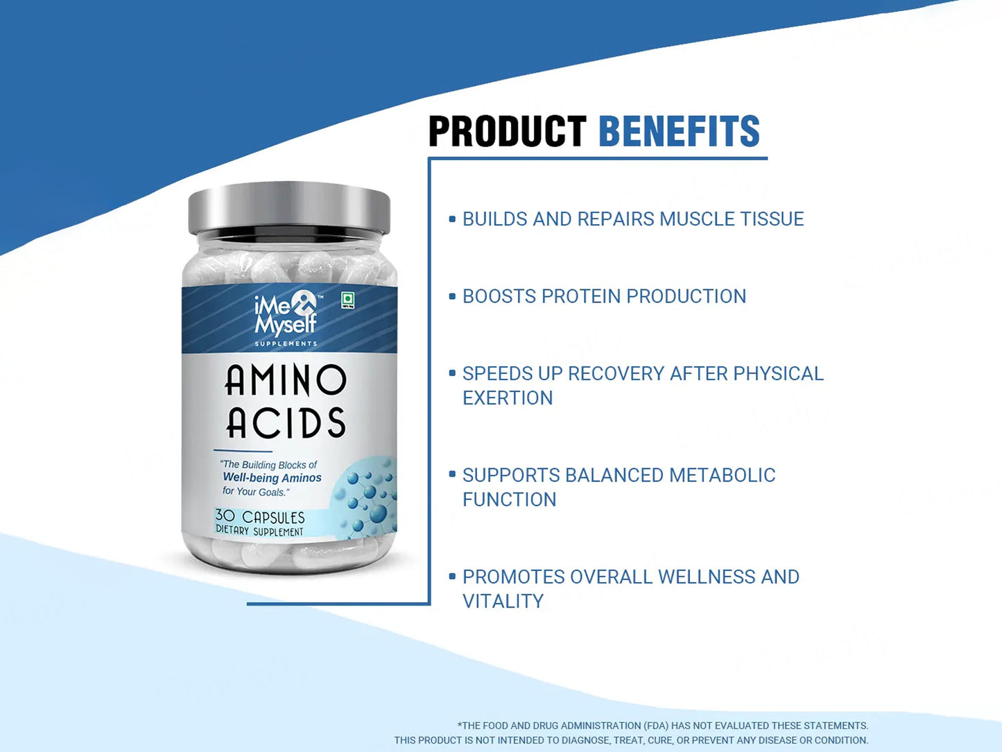 iMeMyself Amino Acids Dietary Supplement Vegetarian Capsule