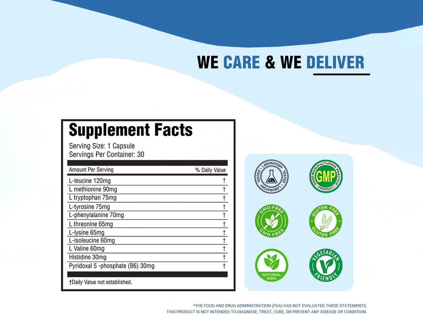 iMeMyself Amino Acids Dietary Supplement Vegetarian Capsule