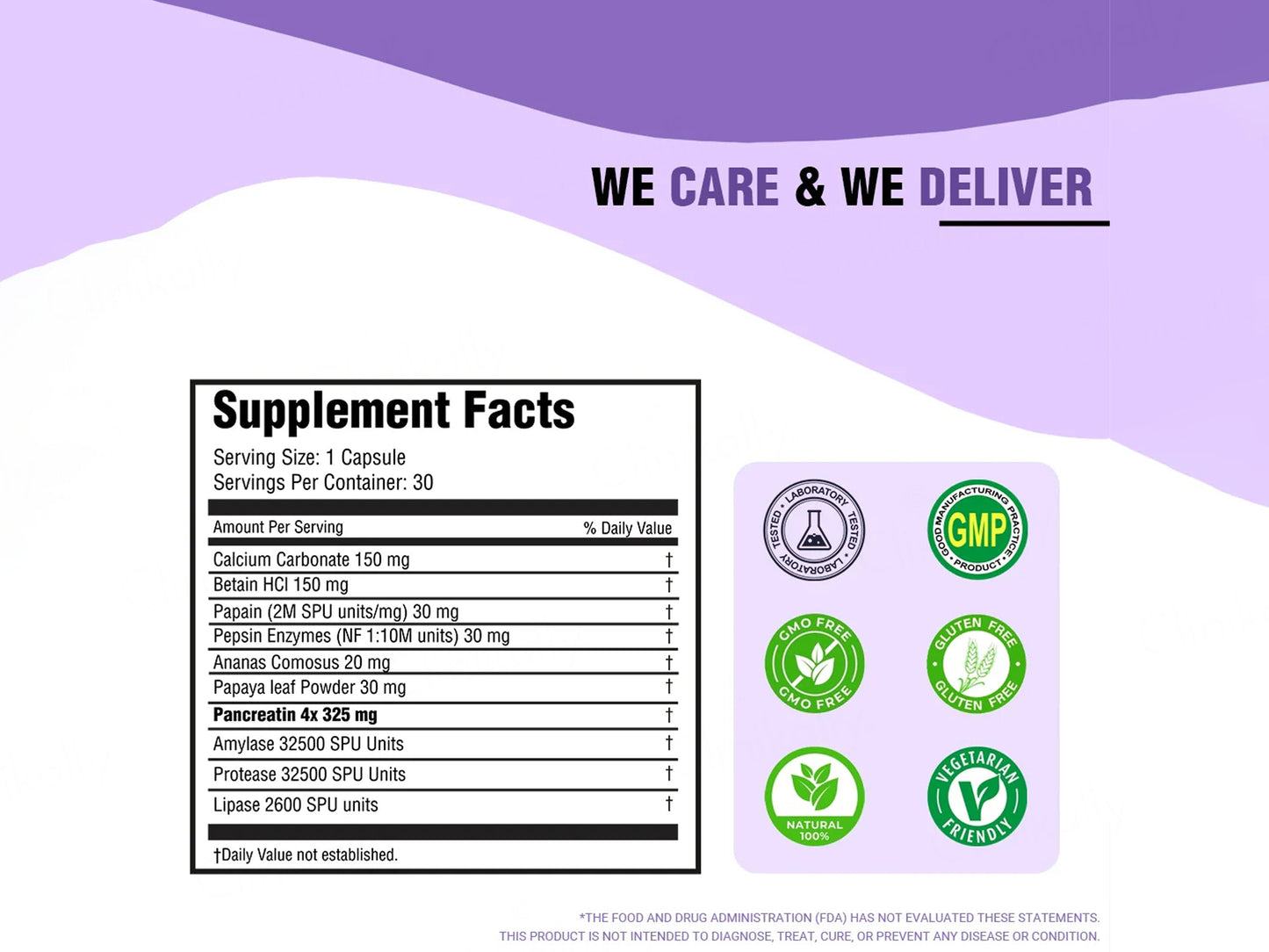 iMeMyself Enzyme Blend Dietary Supplement Vegetarian Capsule