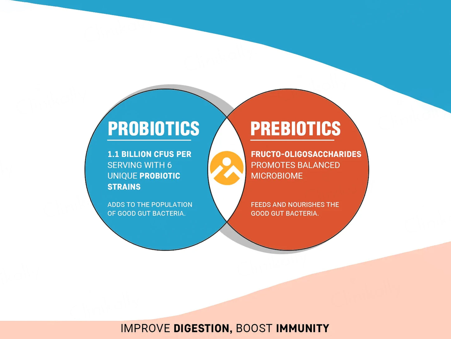iMeMyself Prebiotic + Probiotic Dietary Supplement Vegetarian Capsule