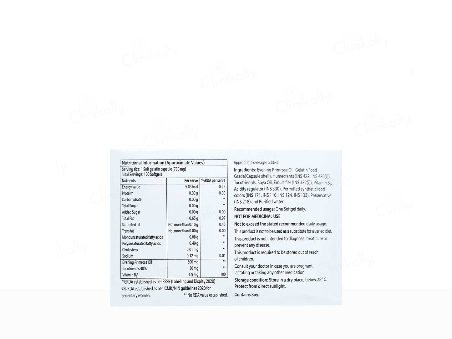 Primosa Boost Soft Gelatin Capsule
