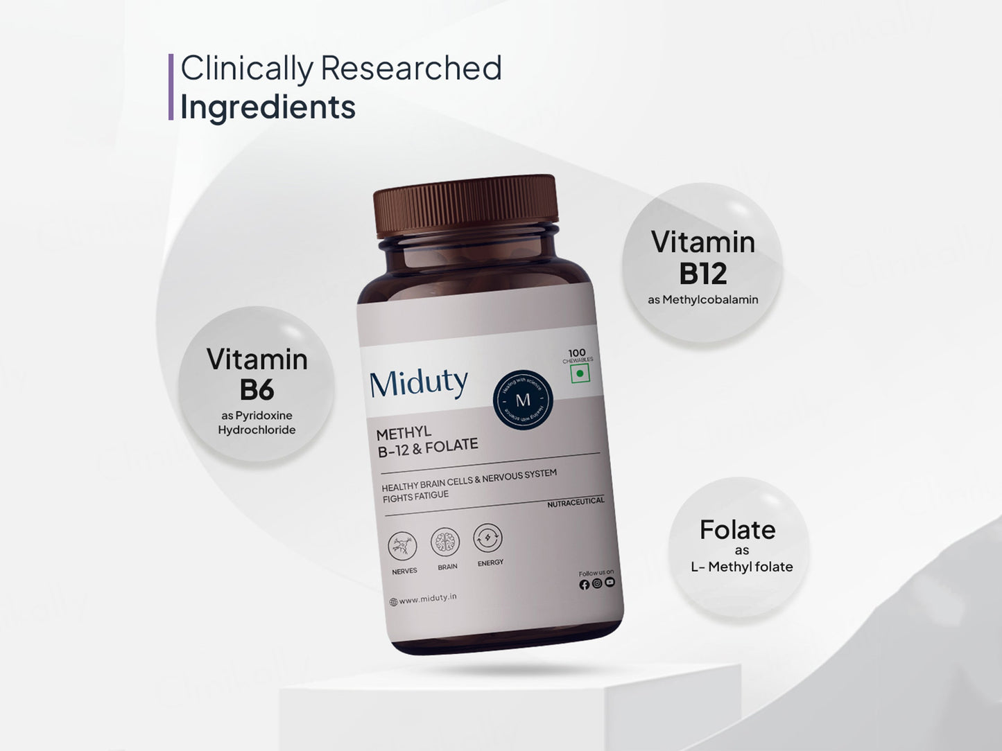 Miduty Methyl B-12 & Folate Tablet