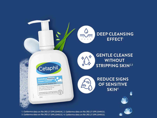 Cetaphil Hydrating Foaming Cream Cleanser