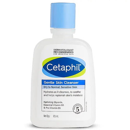Cetaphil Gentle Skin Cleanser for Face & Body – 125ml, 250ml, 500ml, 1L | For Dry, Sensitive, Normal & Combination Skin