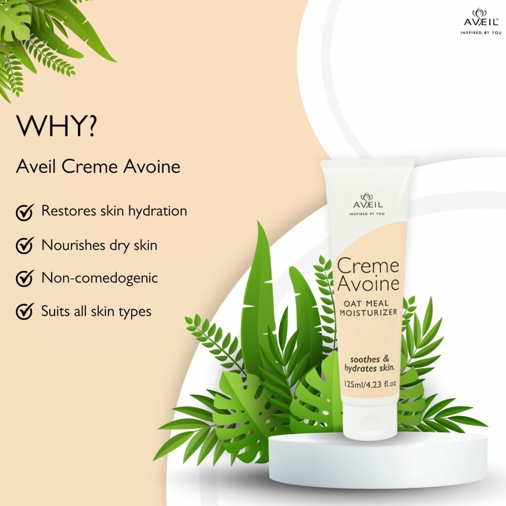 Aveil Creme Avoine Natural moisturiser for indulging -125ml
