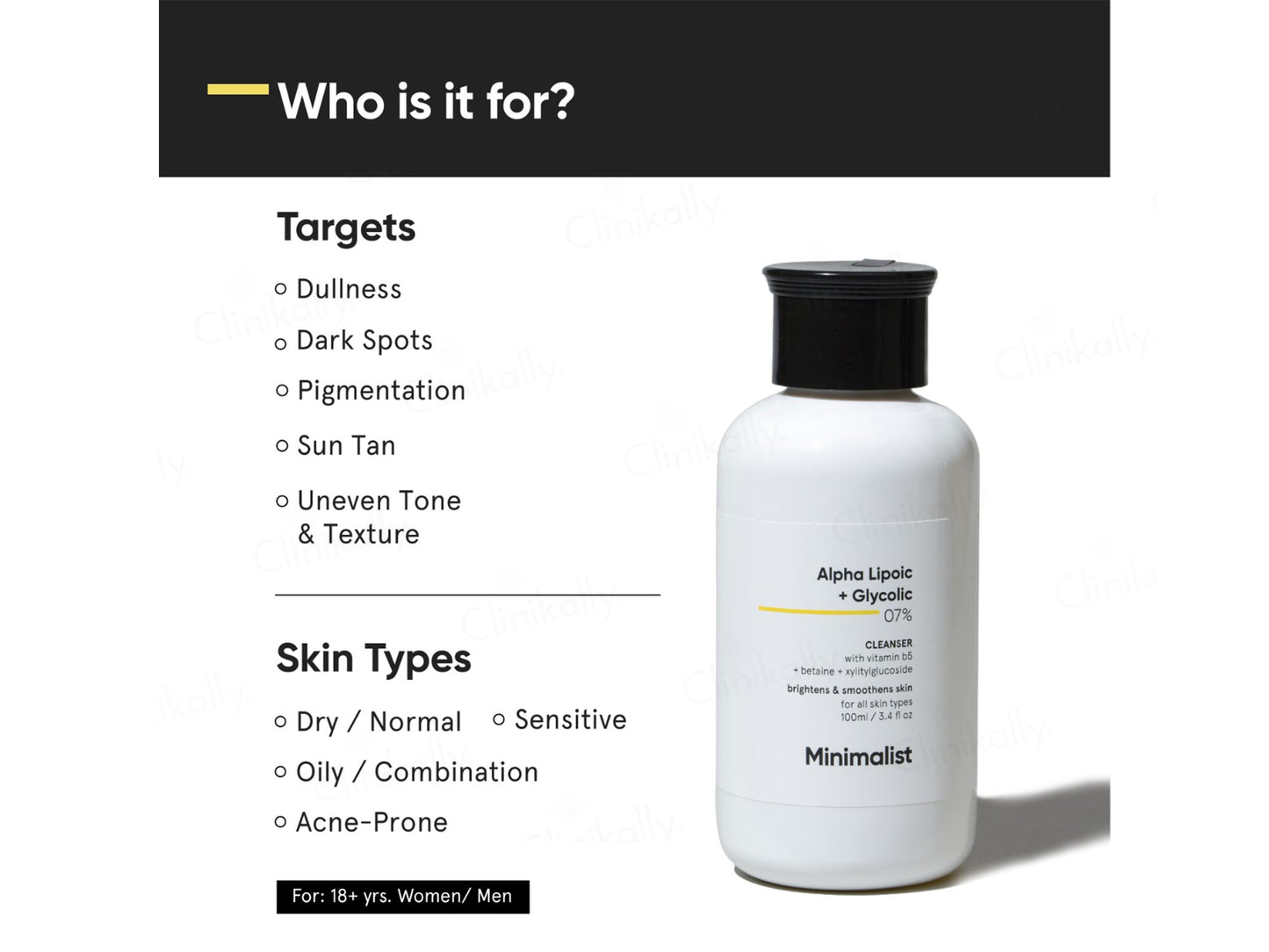Minimalist 7% ALA & AHA Brightening Cleanser