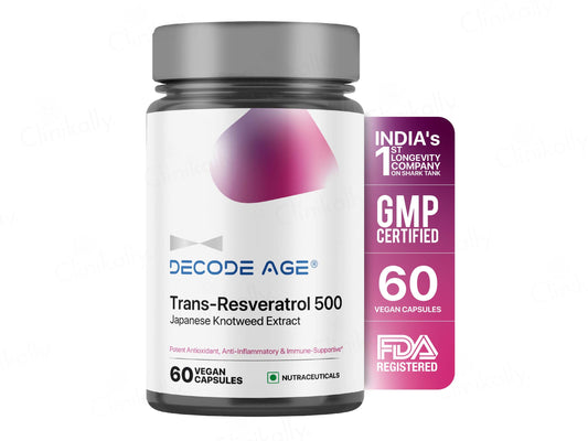 Decode Age Trans-Resveratrol 500 Vegan Capsule