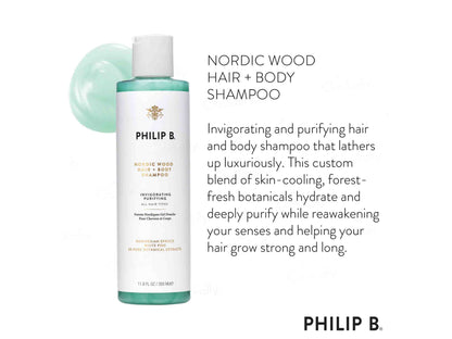 Philip B Nordic Wood Hair + Body Shampoo