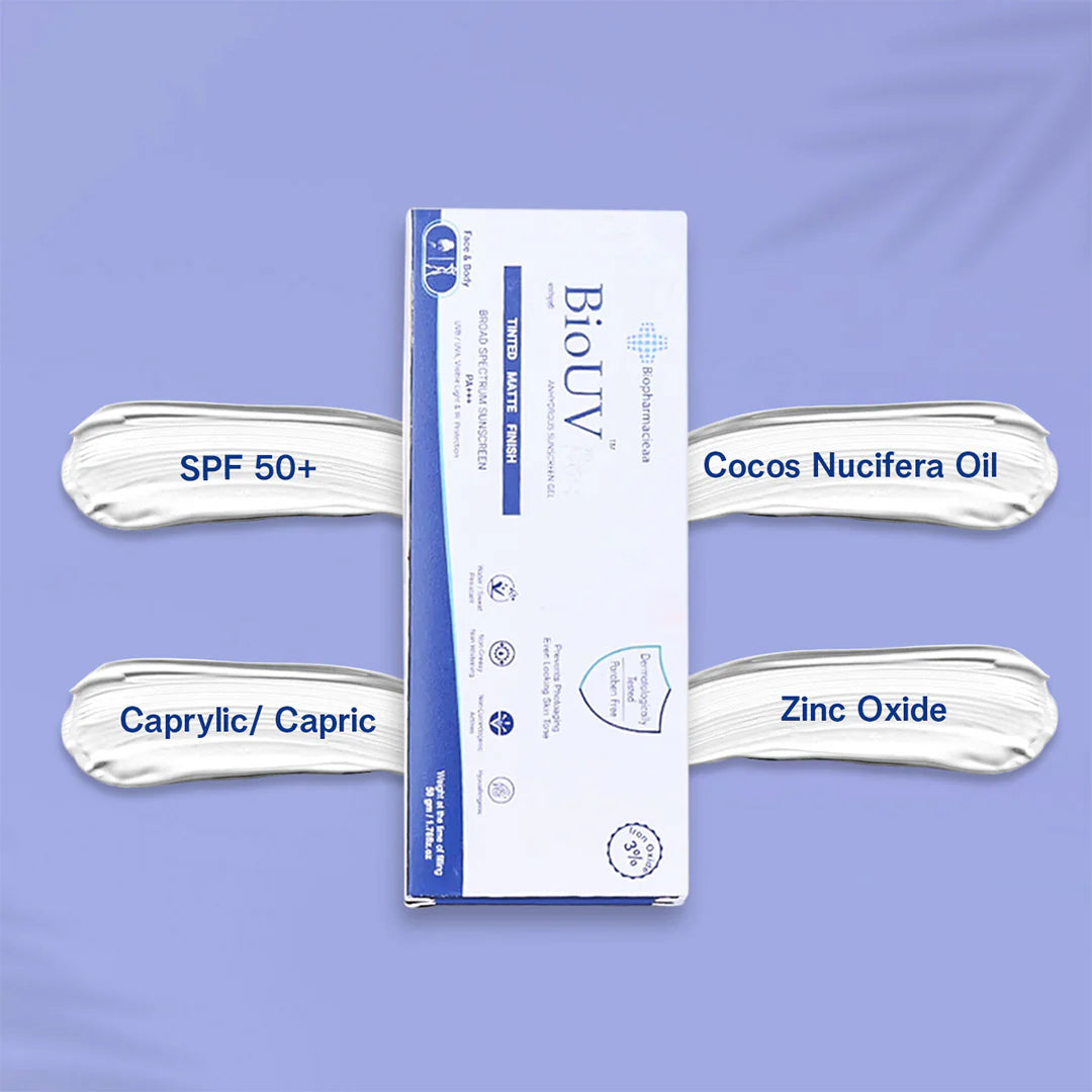 Bio UV 50+ (Tinted & Matte) | High Sun Protection