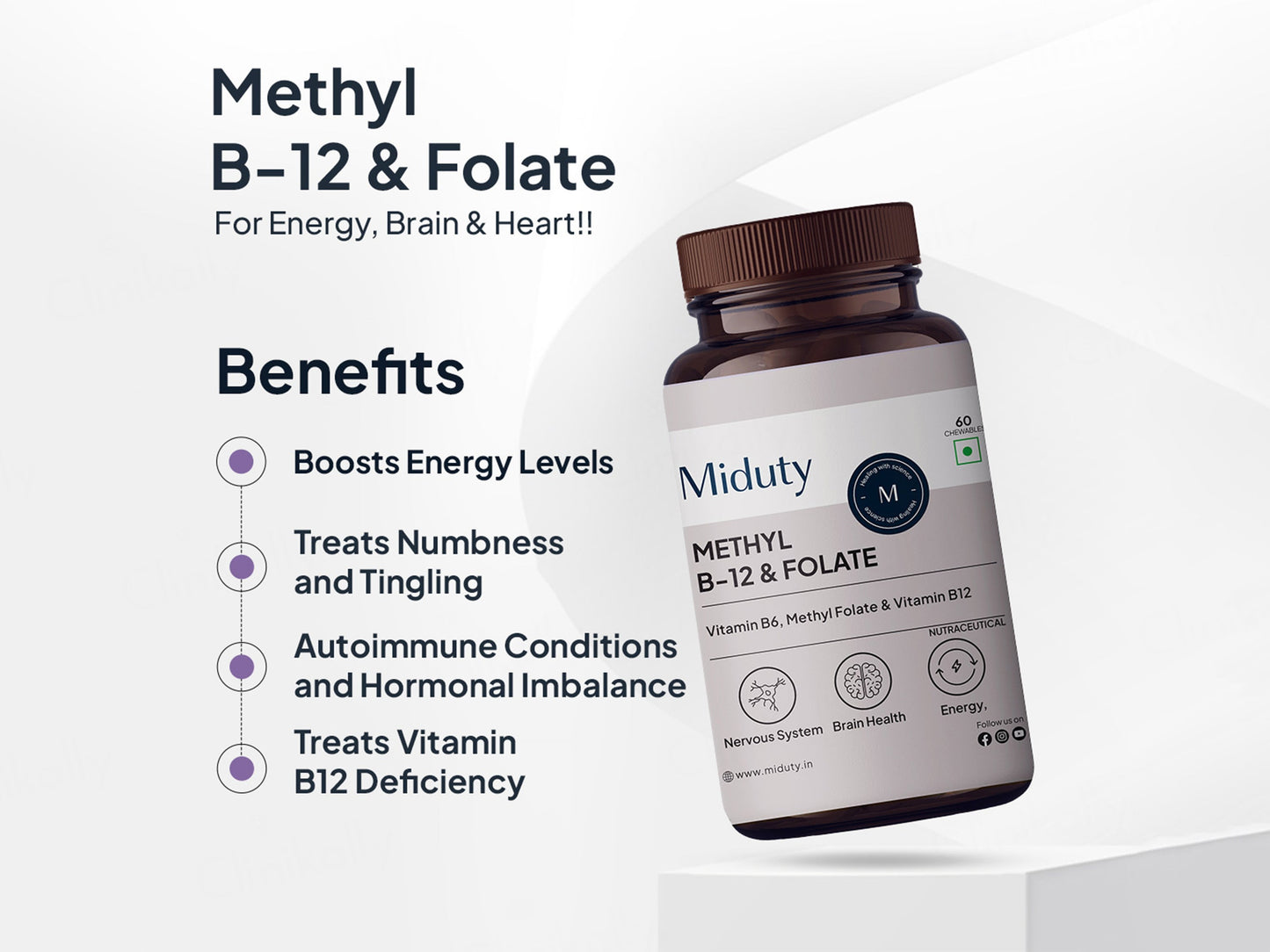 Miduty Methyl B-12 & Folate Tablet