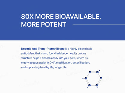 Decode Age Trans Pterostilbene Vegan Capsule