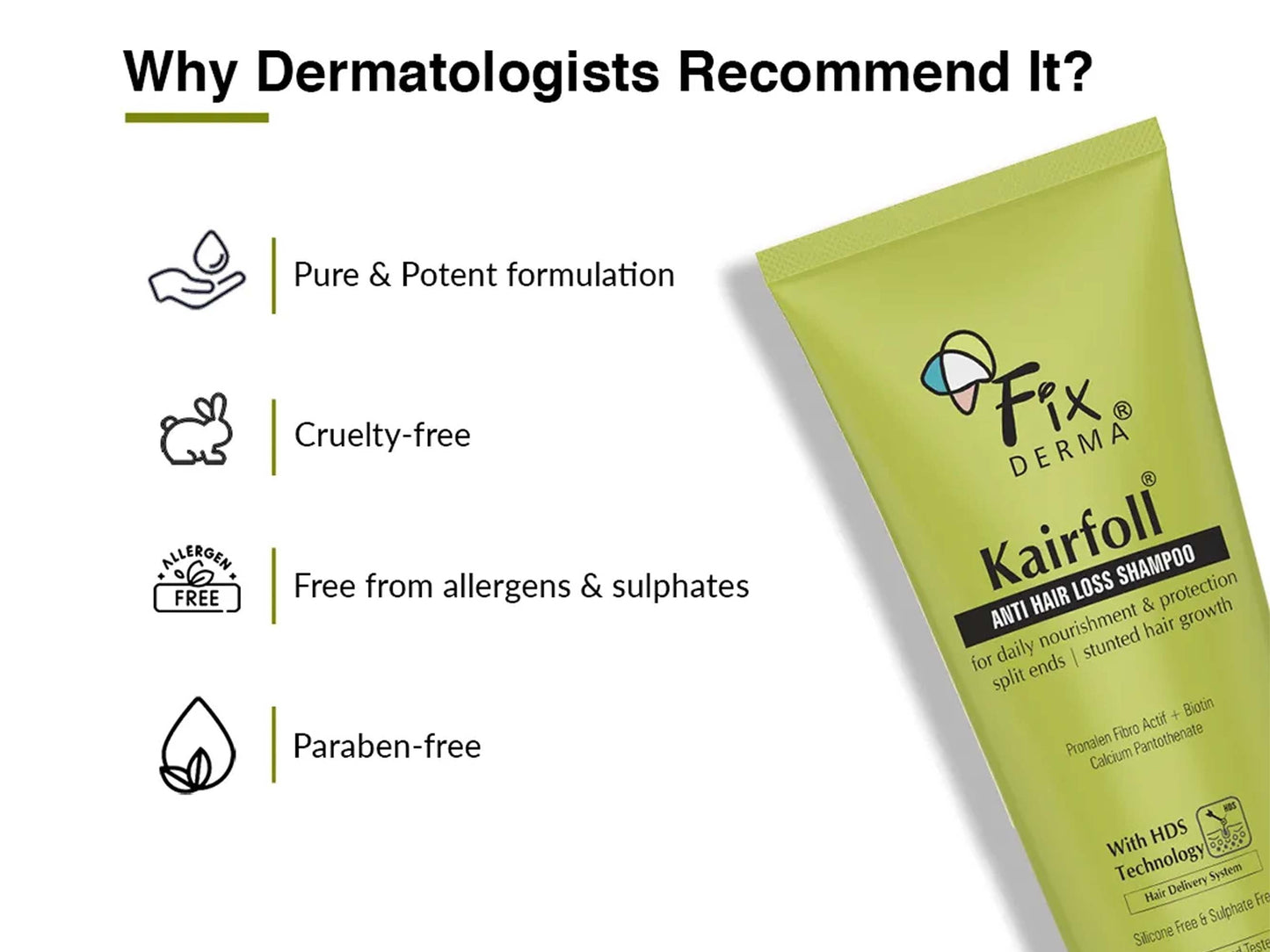 Fixderma Kairfoll Anti Hair Loss Shampoo