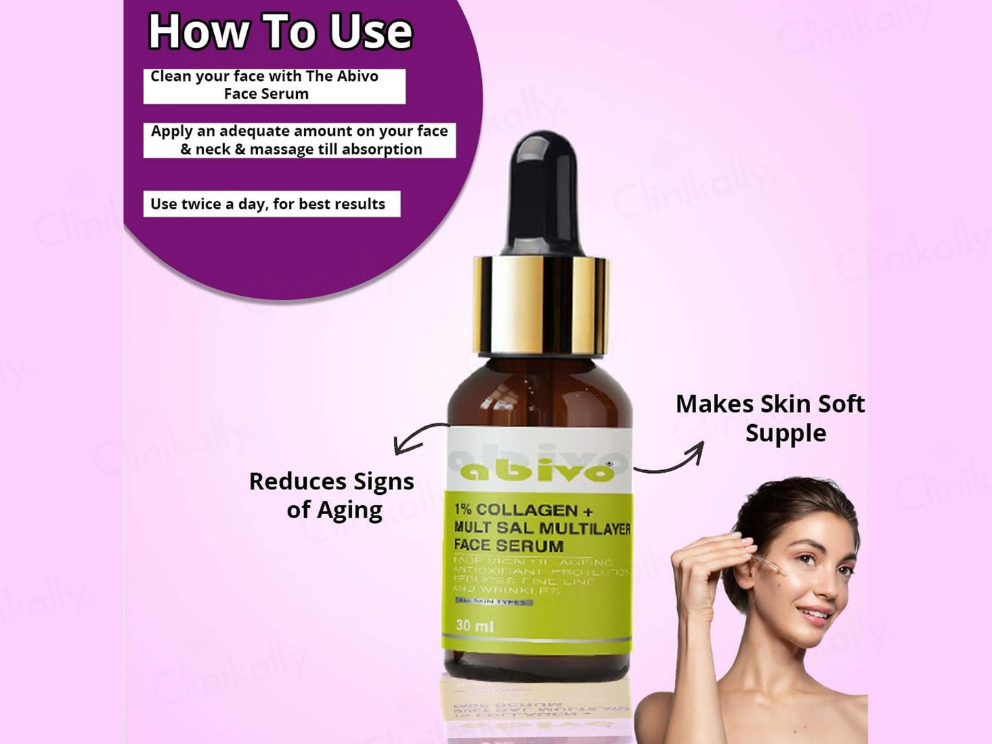 Abivo 1% Collagen + Multisal Multilayer Face Serum