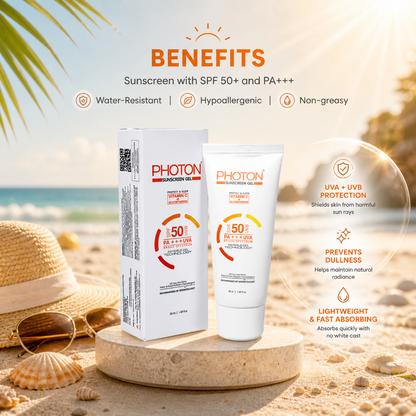 Aclaris Photon Sunscreen Gel SPF 50 PA+++