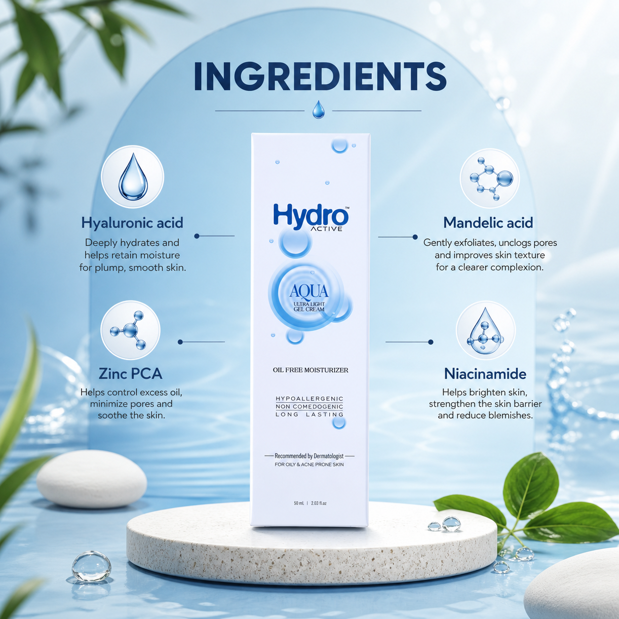 Aclaris Hydro Active Aqua Ultra Light Gel Cream