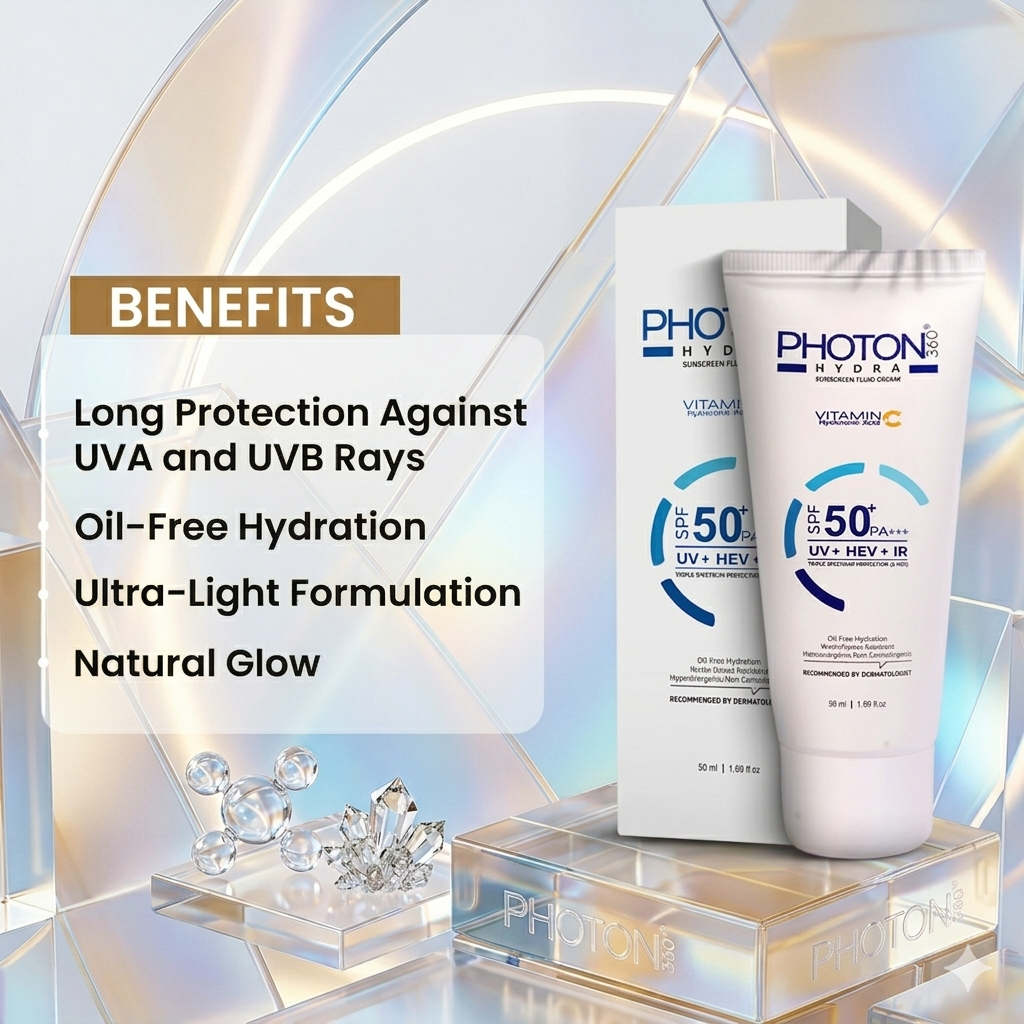 Aclaris Photon 360 Hydra Sunscreen Fluid Cream SPF 50+