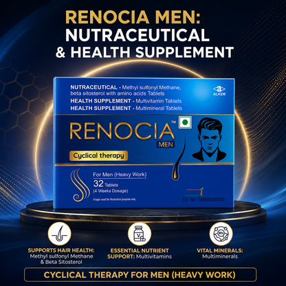 Alkem Renocia Men Hair Cyclical Therapy Nutraceutical Tablet For Men