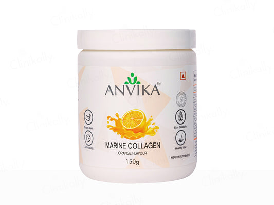 Anvika Marine Collagen Health Supplement Powder - Orange Flavour