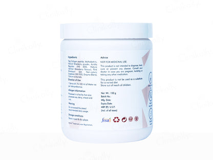 Anvika Veg Collagen Health Supplement Powder - Strawberry Flavour
