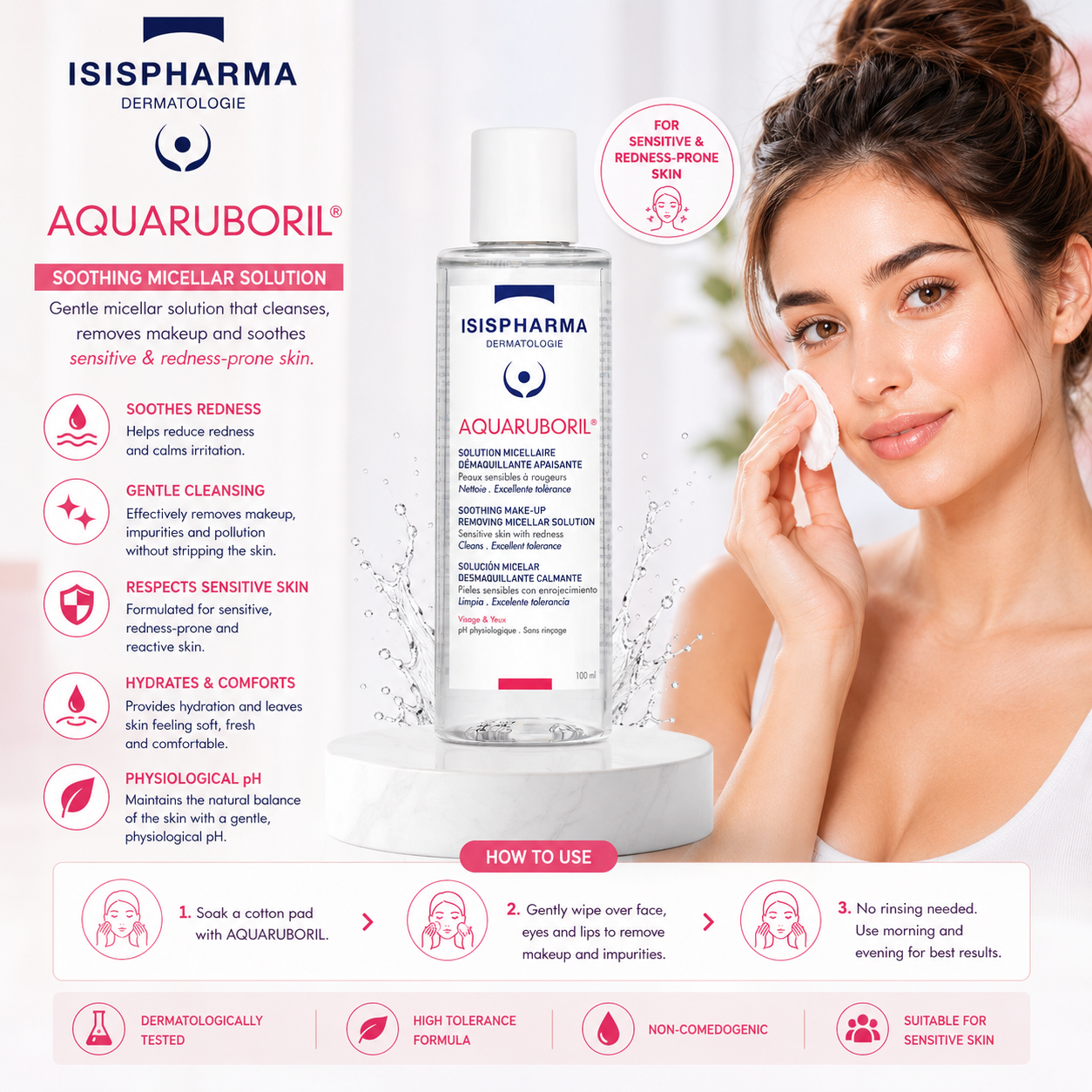 Aquaruboril Gentle Micellar Solution 