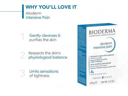 Bioderma Atoderm Intensive Pain Ultra-Soothing Cleansing Bar