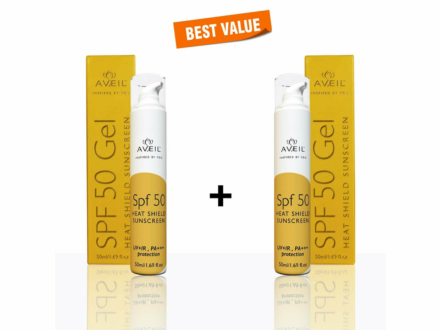 Aveil SPF 50 Gel Heat Shield Sunscreen