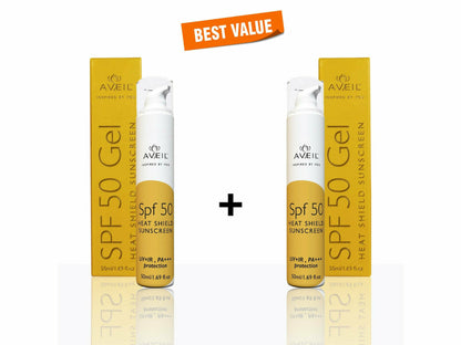 Aveil SPF 50 Gel Heat Shield Sunscreen