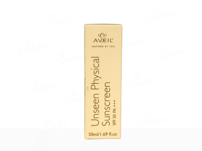 Aveil Unseen Physical Sunscreen SPF 50 PA+++