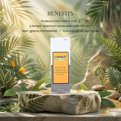 Azelia I-Shield Sunscreen SPF 50 PA+++ Daily Sun Protection
