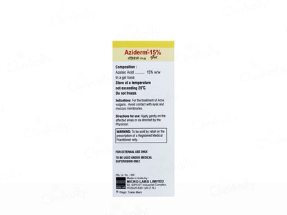 Aziderm 15% Gel