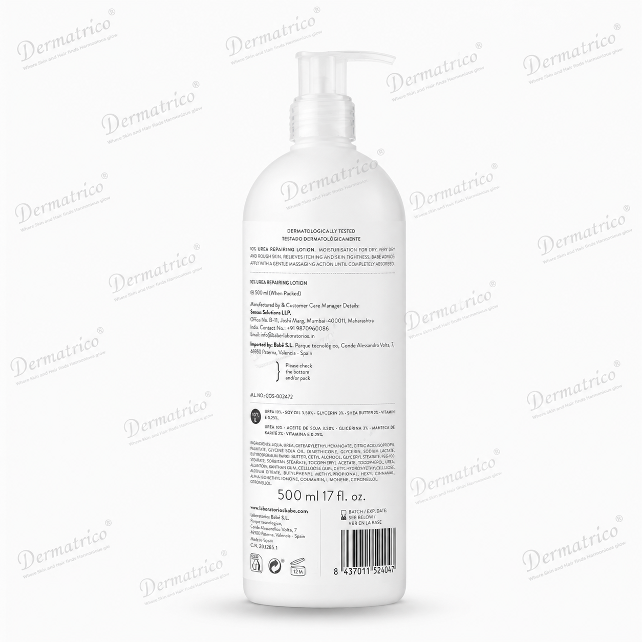 BABE 10% Urea Repairing Lotion 500ml